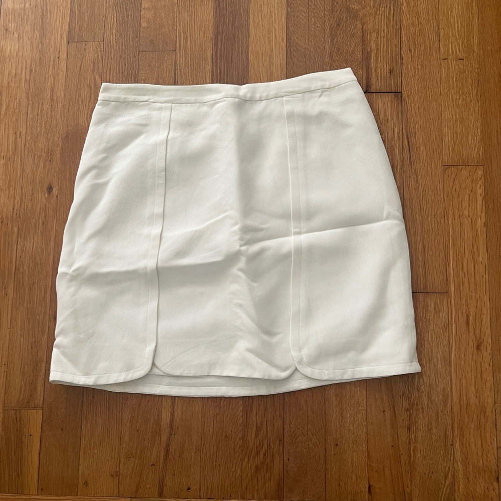White Draper James Skirt